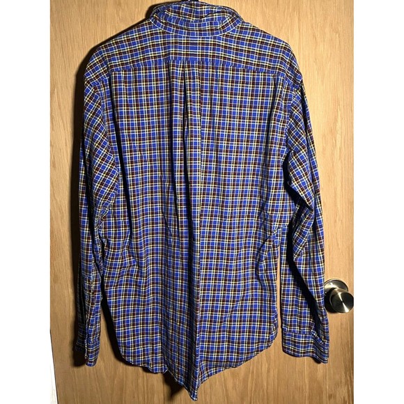 Ralph Lauren Classic Fit Men's Plaid Long Sleeve Button Down Shirt Men's Sz XL - Picture 2 of 7